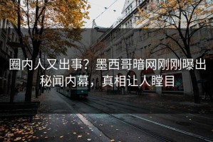 圈内人又出事？墨西哥暗网刚刚曝出秘闻内幕，真相让人瞠目