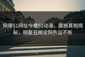 网曝51网址今晚51动漫，震撼真相揭秘，明星丑闻全网热议不断